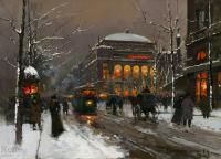 Edouard Cortes - Chatelet in Winter